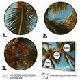thumbnail image 3 of Designart "Yellow Palm Trees landscape V" Floral Floater Framed Canvas Art Print, 3 of 7