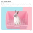 thumbnail image 3 of Rabbit Litter Box Rectangular Hamster Toilet Bunny Litter Box Rabbit Training Potty, 3 of 9