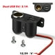 thumbnail image 4 of Speravity Enchufe para encendedor de coche, montaje debajo del tablero, adaptador de carga de 12V/24V, convertidor de teléfono, tableta, puertos USB, Paneles de instrumentos para automóviles Speravity VI015341-00B, 4 of 6