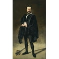 thumbnail image 2 of Manet, Edouard 10x14 Black Ornate Wood Framed with Double Matting Museum Art Print Titled - The Tragic Actor, 2 of 4