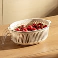 thumbnail image 1 of Fufafayo Double Layer Filter Basket Vegetable Washing Basin Large Fruit Basket Plastic Bowl Sink Leaking Drainer For Kitchen Countertop, 1 of 6