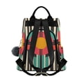thumbnail image 2 of FORMRS Women's Travel Backpack Purse Anti-Theft Hidden Pockets Casual Shoulder Bag, Geometric Circle, 2 of 7