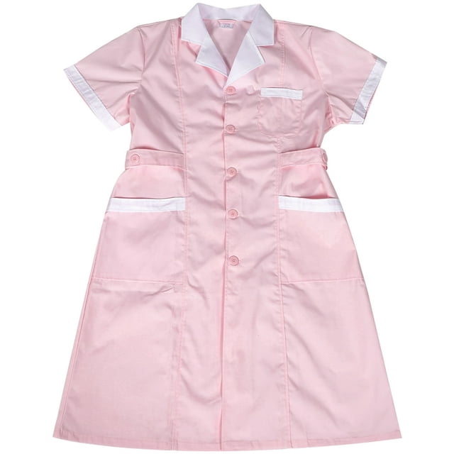 LOVEVER Ensemble d'Été pour Femmes, Manteau à Manches Courtes pour Infirmière, Uniforme de Soins pour Femme, Dame
