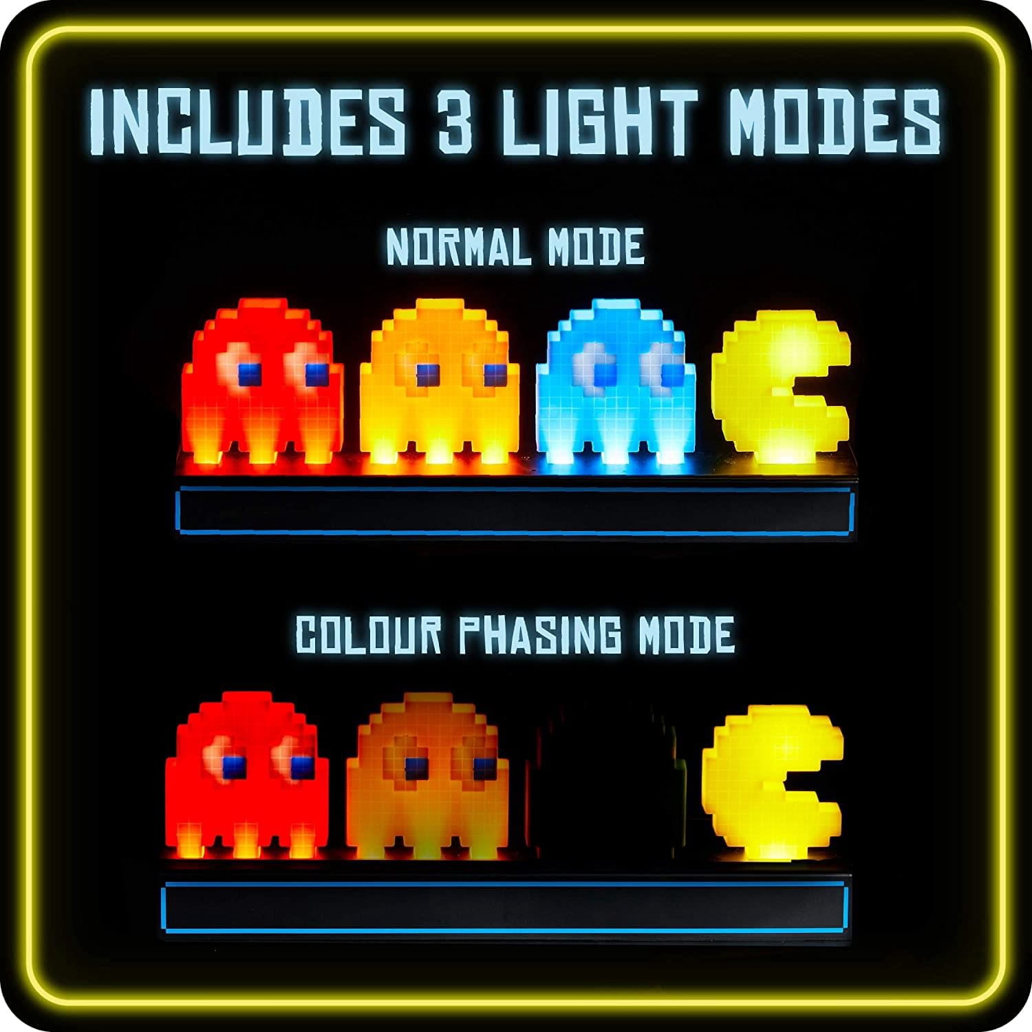 Paladone Pac-Man and Ghosts 30cm 1-Light LED Battery Powered Desk Lamp