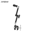 thumbnail image 1 of Andoer 11" Stainless Steel Articulating Friction Arm with Adjustable Super Rod Clamp Pliers Clip for DSLR Camera Rig/Monitor/LED Light/Flash/Microphone, 1 of 7