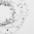 Ashosteey Christmas Star Wired Garland Xmas Metallic Glitter Star