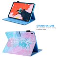 thumbnail image 4 of Dteck Flip Case for iPad 9th Gen/iPad 8th Gen/iPad 7th Gen/iPad Air 3, Folio Case Auto Wake Sleep Smart Cover with Card Slots/Stylus Holder, Multi-angle Standing, 14# Pineapple, 4 of 6