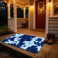 thumbnail image 7 of Dtchengua Western Cow Print Bath Mats 16x24 Inch for Bathroom, Soft Absorbent Cow Bath Rug for Kitchen Bathroom Laundry Bedroom Living Room Decoration(Blue), 7 of 7