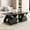 Black, variant on TEXBM 47.24-Inch Geometric Storage Coffee Table – 6 Open Shelves, Rounded Corner Design, White/Black/Blue Options, Modern Living Room & Office Side Table