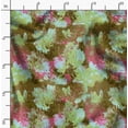 thumbnail image 2 of Soimoi Floral Print, Silk Fabric, Decor Sewing Fabric by The Yard 42 Inch Wide,Decorative Fabric for Shirts Suits Ties, Olive Green, 2 of 6