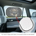 thumbnail image 3 of KUIFORTI Cute Pug Car Window Shade for Side Window Foldable Car Sun Shade UV Rays Protector Shield for Cars SUV Trucks Sedans, 2 Pieces, 3 of 6