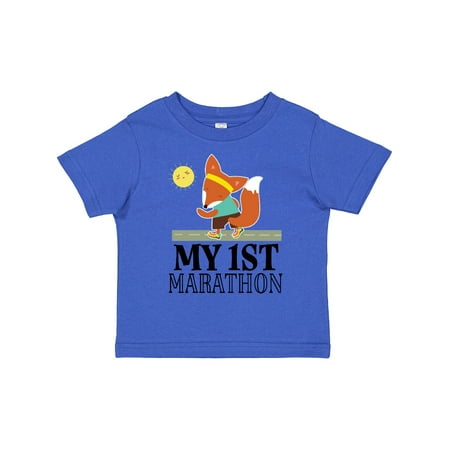 

Inktastic My 1st Marathon Race Running Gift Toddler Boy or Toddler Girl T-Shirt