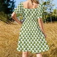 thumbnail image 3 of avocado doodle pattern Sleeveless Dress summer dress Bride dresses dress summer 2024 women, 3 of 6