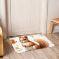 thumbnail image 6 of Squirrel Non-Slip Polyester Bath Rug, Machine Washable Area Rugs for Bathroom and Chair Rug, 6 of 6
