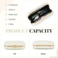 thumbnail image 3 of Pearl Clutch Purses for Women Wedding Ivory Bridal Evening Bag Formal Party White Beaded Shoulder Handbag, 3 of 7