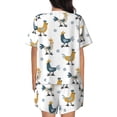 thumbnail image 6 of Fotbe Farm Roosters Print Pajama Set for Women 2 Piece Loungewear Short Sleeve Tops and Shorts Set Soft Sleepwear-4X-Large, 6 of 7