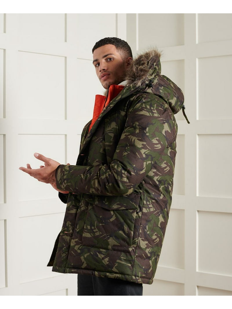 Superdry Mens Everest Parka Jacket CAMO-3XL - Walmart.com
