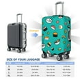 thumbnail image 6 of Xecao Sushi print Elastic Luggage Cover, with double-sided print , is perfect for travel, business, and daily use, 6 of 9