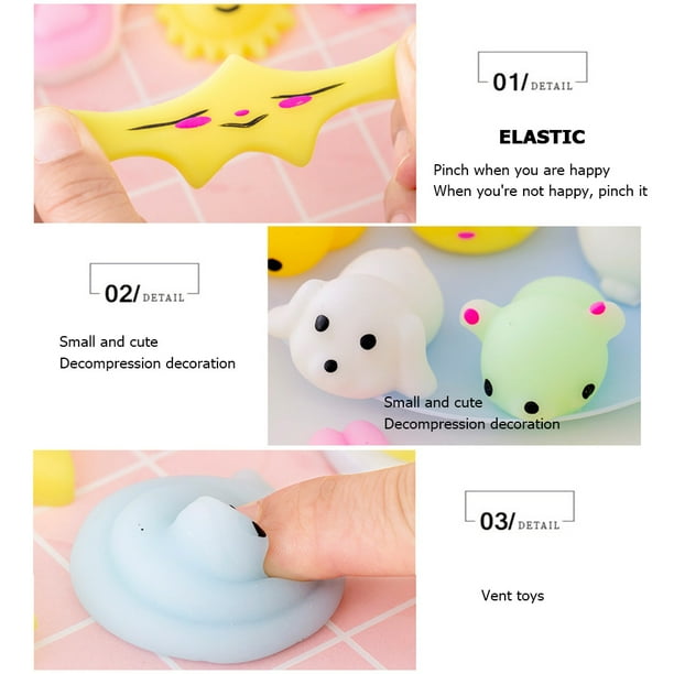 9-45pcs Kawaii Squishy Animals Durable Cute Squeeze Toy Regalos para niños y niñas Wdftyju libre de BPA
