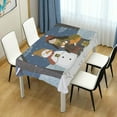 thumbnail image 6 of SKYSONIC 54"x72" Square Tablecloth with Merry Christmas Fairy Forest Prints, Anti-Wrinkle and Smooth Table Cloth for Kitchen/Home Wedding Party Decoration, 6 of 7
