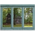 thumbnail image 2 of wall26 - Old Cabin a secluded Forest Setting - Rustic Wood Dwelling - Wall Mural, Removable Sticker, Home Decor - 24x32 inches, 2 of 6