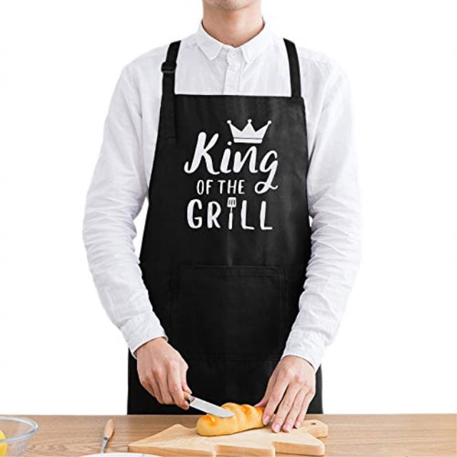 King of the Grill Apron, BBQ Grill Apron Funny Apron for