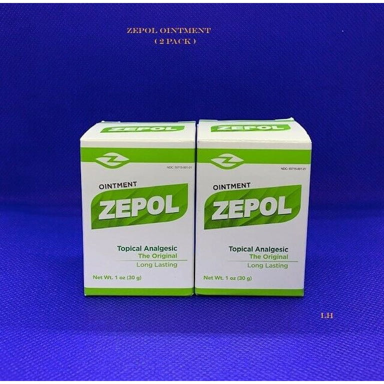 Zepol Topical Analgesic Ointment, Camphor and Menthol, 1 Oz, Fast