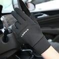 thumbnail image 3 of Men's Sports Gloves, Plush Lined Winter Gloves, Soft, Warm, Non Slip, Windproof, Touch Screen Gloves, Elastic Cuffs, Snow Gloves, 3 of 5