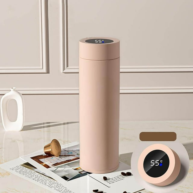 Taza térmica de acero inoxidable 316 con pantalla inteligente de temperatura, taza de agua para mujeres con alta apariencia, taza de regalo con separación de té para hombres, taza aislante