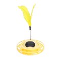 thumbnail image 1 of Cat Turntable Toy 360 Degree Rotation Relieve Boredom Interesting Interactive Cat Toy With Feather For Cat Supplies, 1 of 8