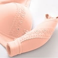 thumbnail image 4 of LYEAA Women Bras Push up Plus Size Soft No Wire Everyday Bras Wireless Support Solid Lightly Lined Lift Sleep Bras Comfortable Wirefree Breathable Shaping Daily Bralette Pink XL, 4 of 6