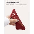 thumbnail image 6 of Compatible with iPhone 11 Pro Max Case for Women, for iPhone 11 Pro Max 6.5 Inch, Bronzing Luxury Heart Phone Case Cute Soft TPU Shockproof Full Camera Lens Protective Cover - Burgundy, 6 of 8