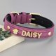 thumbnail image 1 of Custom Leather Dog Collar Personalized Dogs Name Collars Bling Rhinestone Pet Necklace DIY Name Free Bone Paw Heart Charm ShopWise Round, 1 of 10
