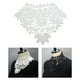 thumbnail image 4 of Cuello falso de encaje para mujer, elegante, para vestir, camisa, fiesta, blusa Blanco 36cm, 4 of 7