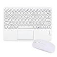 thumbnail image 1 of 1 set Bluetooth Keyboard Bluetooth mouse with Touchpad，Rechargeable Portable Wireless Bluetooth Tablet Keyboard with Trackpad Bluetooth mouseCompatible for iPad, iPhone,iOS Android Windows, 1 of 9
