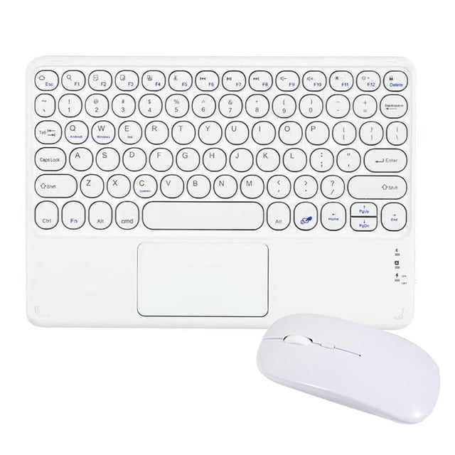 1 set Bluetooth Keyboard Bluetooth mouse with Touchpad,Rechargeable Portable Wireless Bluetooth Tablet Keyboard with Trackpad Bluetooth mouseCompatible for iPad, iPhone,iOS Android Windows