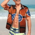 thumbnail image 6 of Men's Funky Hawaiian Shirt Short Sleeve Button Down Shirts Beach Party Holiday, 6 of 8