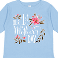 thumbnail image 4 of Inktastic Our First Mother's Day- pink flowers Boys or Girls Long Sleeve Toddler T-Shirt, 4 of 5