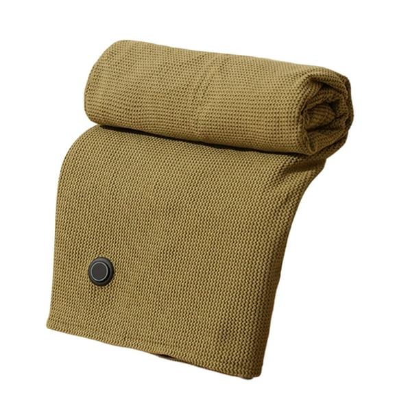 Ikohbadg Heated Shawl Wrap for Women, 2-in-1 USB Powered Heated Blanket & Zipper Shawl, Portable Rechargeable Blanket with 8-15 Hours of Heat, Fast Carbon Fiber Heating