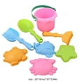 thumbnail image 3 of Beach Sand Toys - Sandbox Toys - Travel Sand Castle Building Kit - Sand Castle Kit with Beach Buckets and 3 Shovel Tools, Travel Beach Toys -Pink, 3 of 7