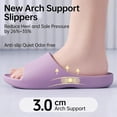 thumbnail image 3 of Flat Shoes for Women Arch Support EVA Slides Lounge Shower Non Slip House Slippers, 41, 3 of 4