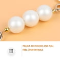 thumbnail image 2 of Accesorios de cadena de perlas Liso Blanco Imitación Perla Teléfono Cadena Correas San Valentín Día Decoración Regalos de cumpleaños para mujer Plata Eigraketly AP004772-03, 2 of 7