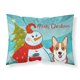 thumbnail image 1 of Caroline's Treasures BB1874FUNDA DE ALMOHADA Muñeco de nieve con funda de almohada estándar de tela Red Corgi, grande, multicolor Caroline's Treasures BB1874PILLOWCASE, 1 of 1