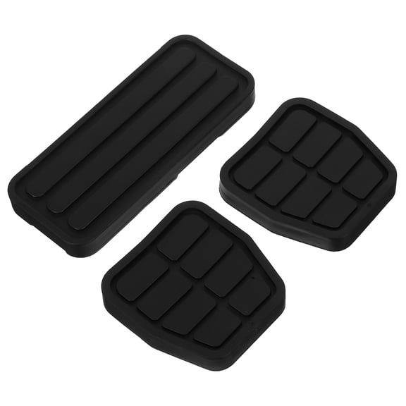 SEWOART 3-Piece Anti- Car Pedal Covers Set Black Accelerator Brake Clutch Pads for Enhanced Safe Driving