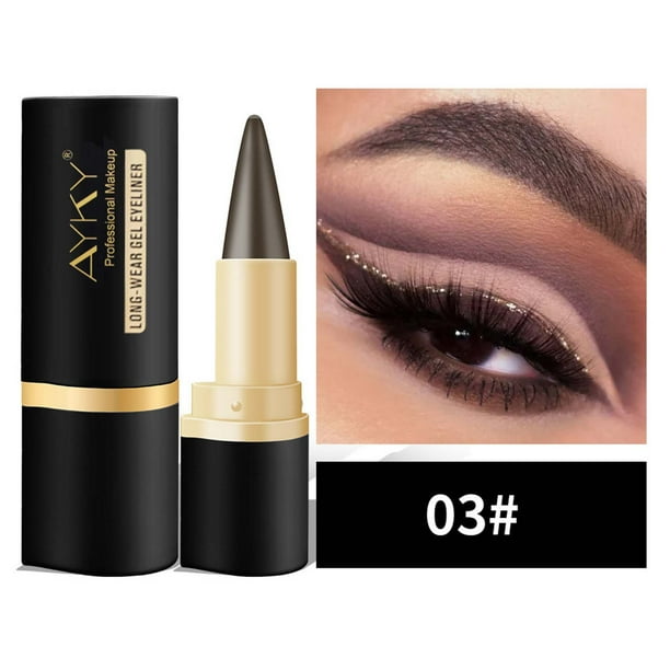 Fiudx Delineador de Ojos Mate de Secado Rápido, de Larga Duración, Contorno Delicado, Fácil de Retirar, Maquillaje Diario y de Fiesta, Ideal para Principiantes, Moderno y Portátil, Esencial de Bellez