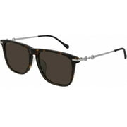 GUCCI GG0915S-002-55 Sunglasses Size 55mm 145mm 17mm HAVANA SILVER Brand New