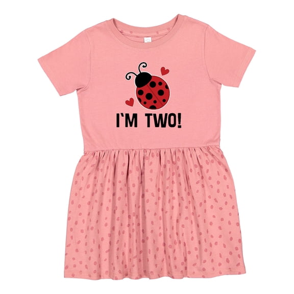 Inktastic Ladybug 2nd Birthday Cute 2 Year Old Girls Toddler Dress