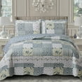 thumbnail image 5 of Brea Microfiber Twin XL Quilt Sets- 2 Piece Oversized Reversible Printed Coverlets, 5 of 5