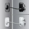 thumbnail image 1 of Cerradura para Refrigerador RORMGO Paquete de 2 con Llaves y Cable de Silicona, 1 of 7