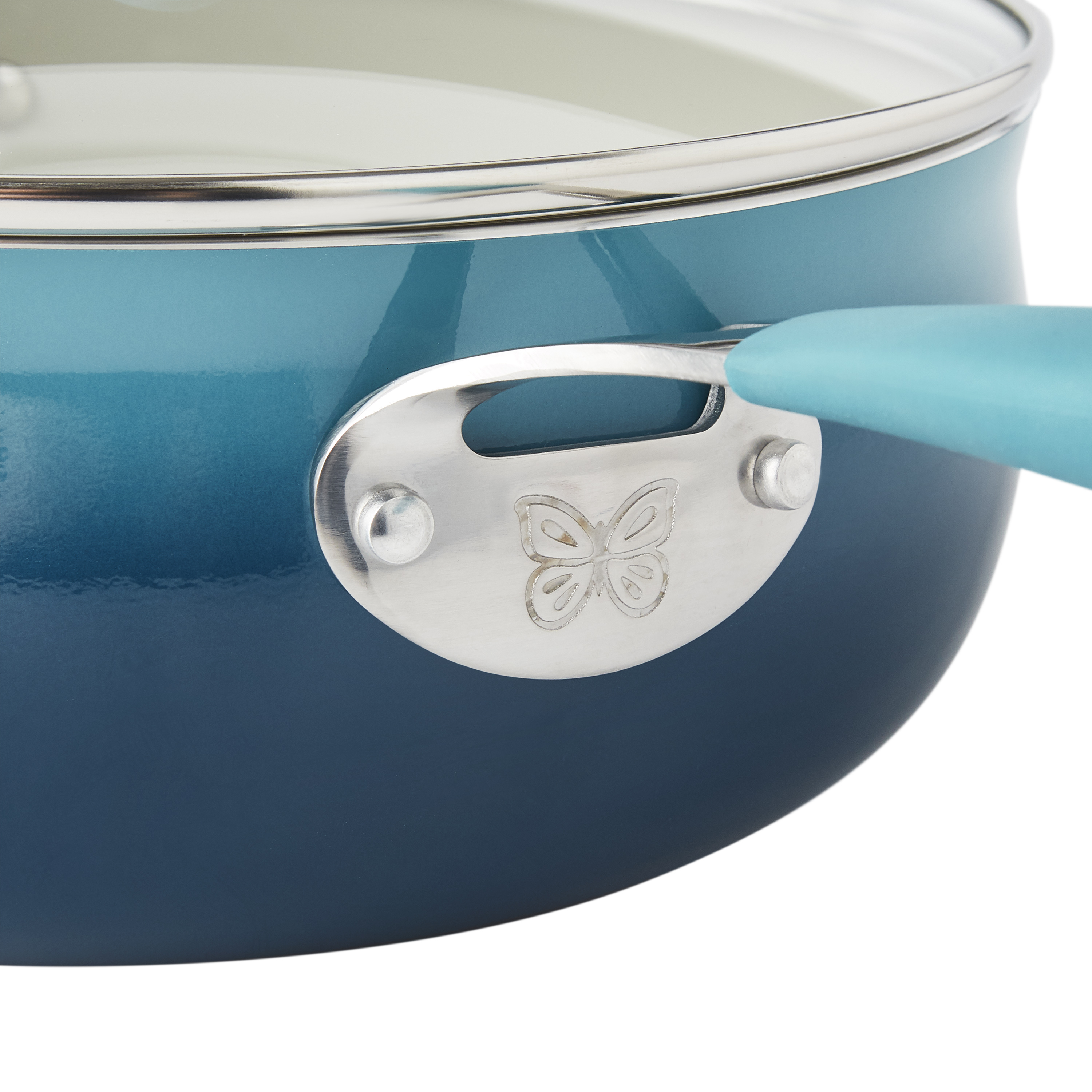 The Pioneer Woman Ombre 4.5-Quart Ceramic Jumbo Cooker, Teal - image 4 of 4